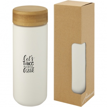 Logotrade corporate gift picture of: Lumi 300 ml ceramic tumbler with bamboo lid